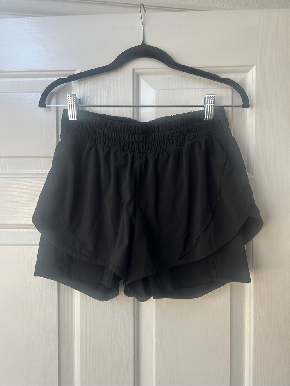 lululemon athletica Black Layered Running Shorts